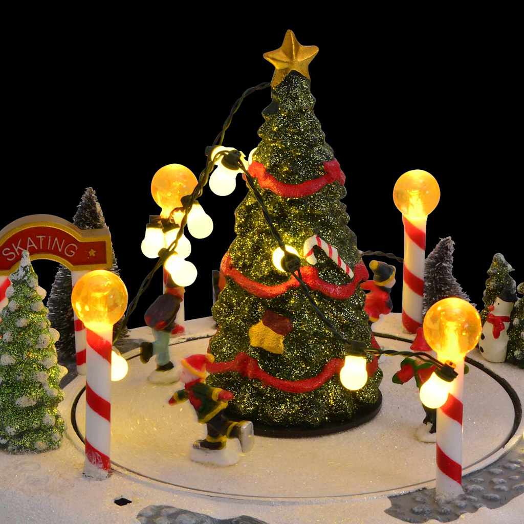 Juleby Dekorasjon Flerfarget 22 X 21.5 X 17 Cm Plast