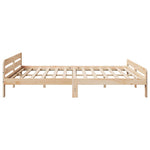 Sengeramme Med Madrass 200X200 Cm Heltre Furu