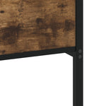 Sengeramme I Metall Uten Madrass Røkt Eik 90X200 Cm