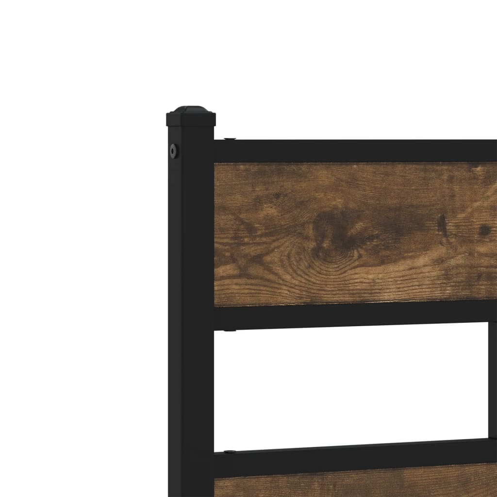 Sengeramme Uten Madrass Med Hodegavl Sonoma Eik 90X200 Cm