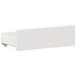 Seng Med Bokhylle Uten Madrass Hvit 180X200 Cm Heltre Furu