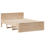 Seng Med Bokhylle Uten Madrass 140X200 Cm Heltre Furu