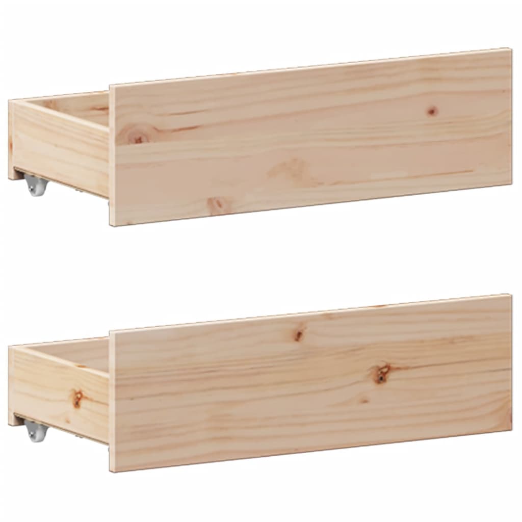 Seng Med Bokhylle Uten Madrass 140X200 Cm Heltre Furu