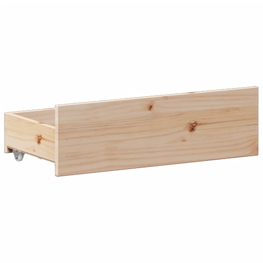 Seng Med Bokhylle Uten Madrass 140X200 Cm Heltre Furu