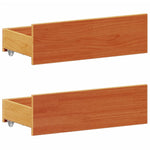 Seng Med Bokhylle Uten Madrass Voksbrun 140X200 Cm Heltre Furu