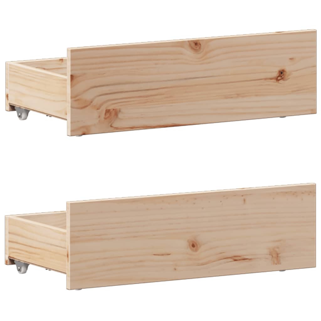 Seng Med Bokhylle Uten Madrass 75X190 Cm Heltre Furu