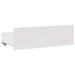 Seng Med Bokhylle Uten Madrass Hvit 140X200 Cm Heltre Furu