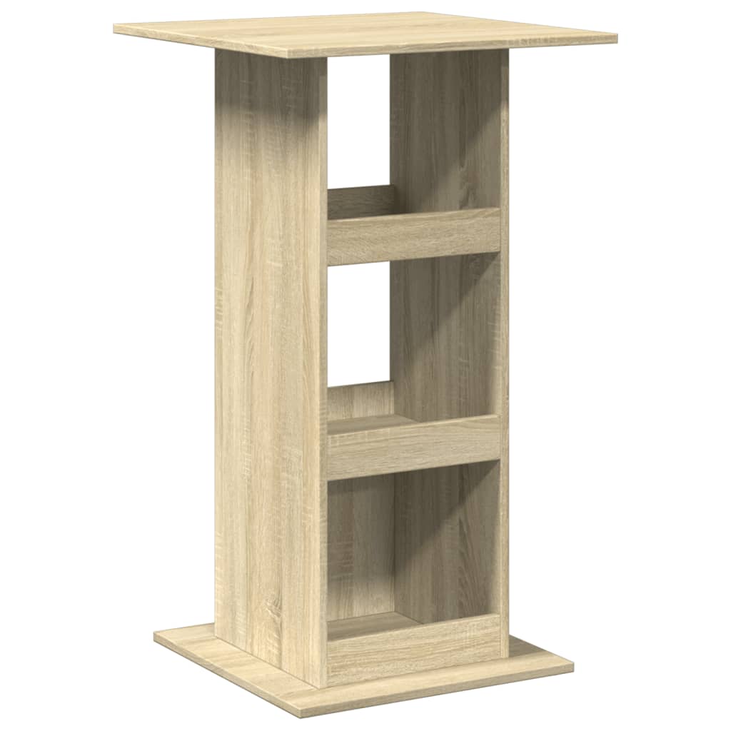 Barbord Med Oppbevaring Sonoma Eik 60X60X102 Cm Konstruert Tre