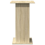 Barbord Med Oppbevaring Sonoma Eik 60X60X102 Cm Konstruert Tre