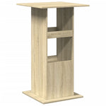 Barbord Med Oppbevaring Sonoma Eik 60X60X102 Cm Konstruert Tre