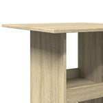 Barbord Med Oppbevaring Sonoma Eik 60X60X102 Cm Konstruert Tre