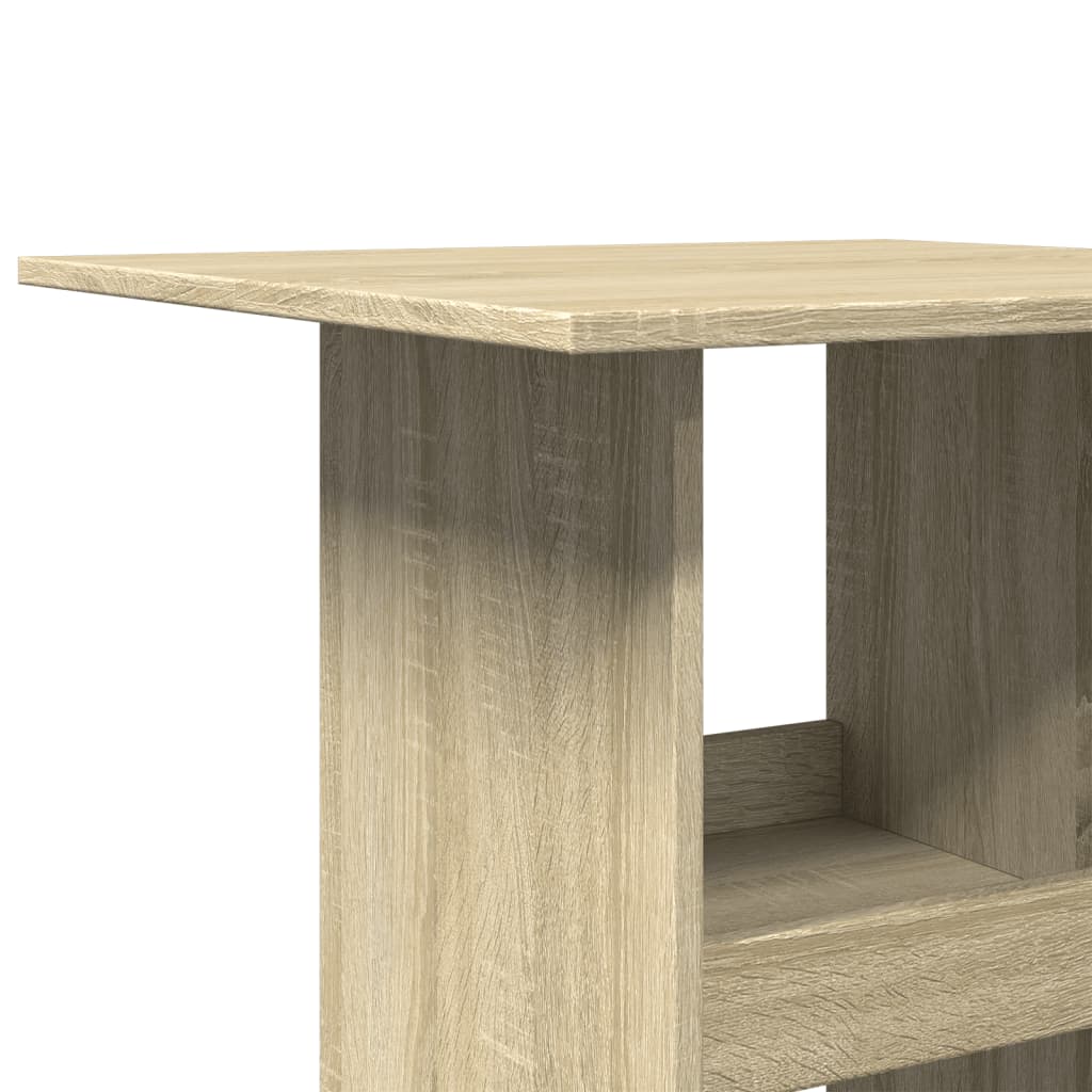 Barbord Med Oppbevaring Sonoma Eik 60X60X102 Cm Konstruert Tre