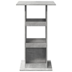 Barbord Med Oppbevaring Betonggrå 60X60X102 Cm Konstruert Tre