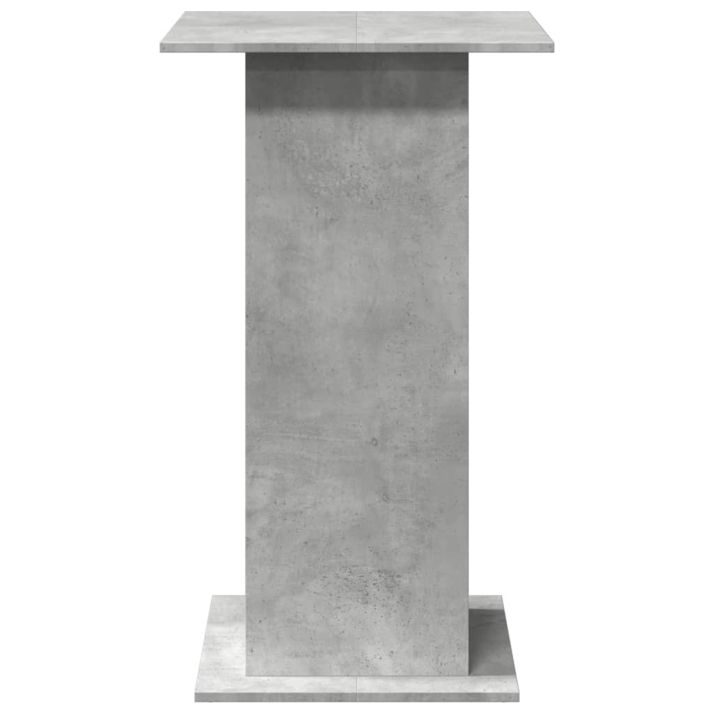 Barbord Med Oppbevaring Betonggrå 60X60X102 Cm Konstruert Tre