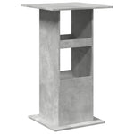 Barbord Med Oppbevaring Betonggrå 60X60X102 Cm Konstruert Tre