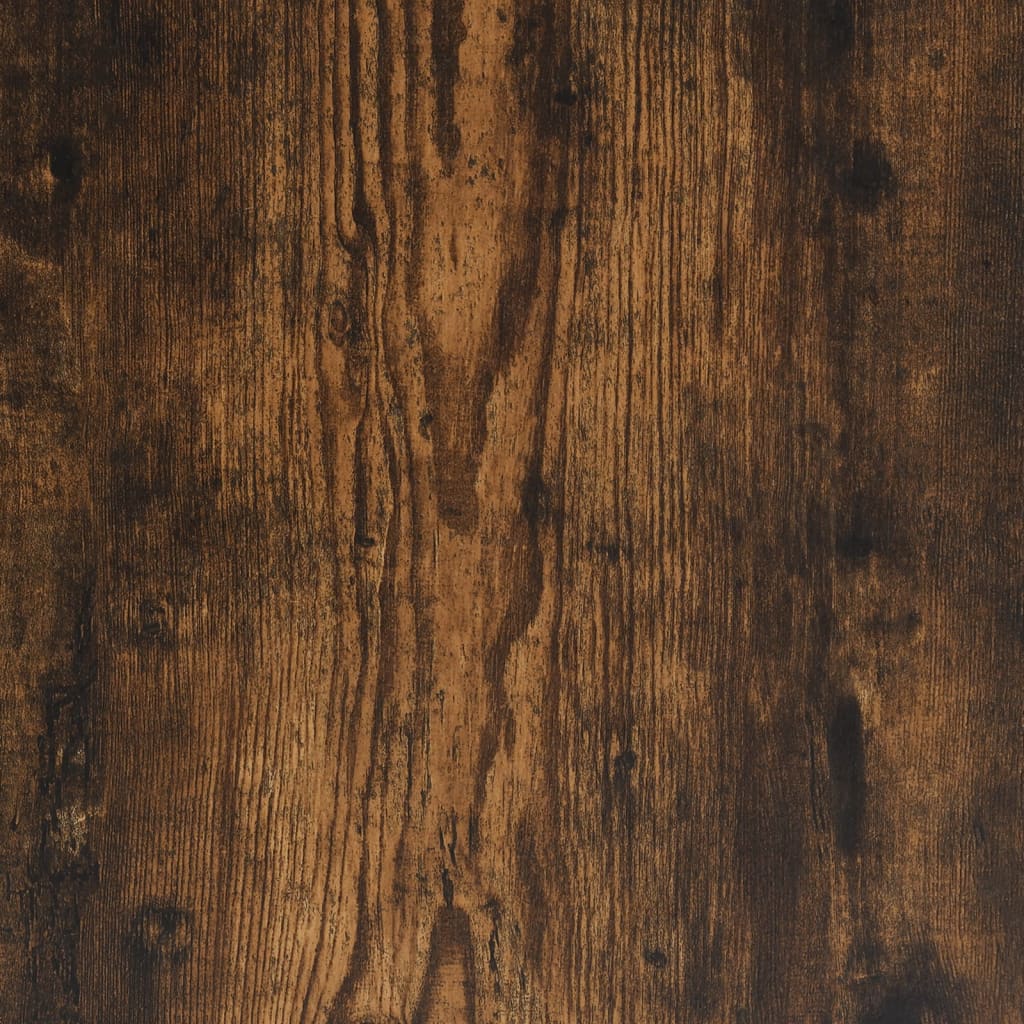 Barbord Med Oppbevaring Røkt Eik 60X60X102 Cm Konstruert Tre