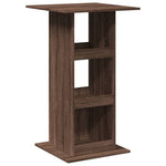 Barbord Med Oppbevaring Brun Eik 60X60X102 Cm Konstruert Tre