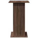 Barbord Med Oppbevaring Brun Eik 60X60X102 Cm Konstruert Tre