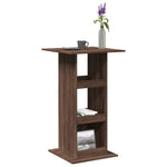Barbord Med Oppbevaring Brun Eik 60X60X102 Cm Konstruert Tre