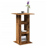 Barbord Med Oppbevaring Gammelt Tre 60X60X102 Cm Konstruert Tre