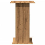 Barbord Med Oppbevaring Artisan Eik 60X60X102 Cm Konstruert Tre