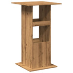 Barbord Med Oppbevaring Artisan Eik 60X60X102 Cm Konstruert Tre