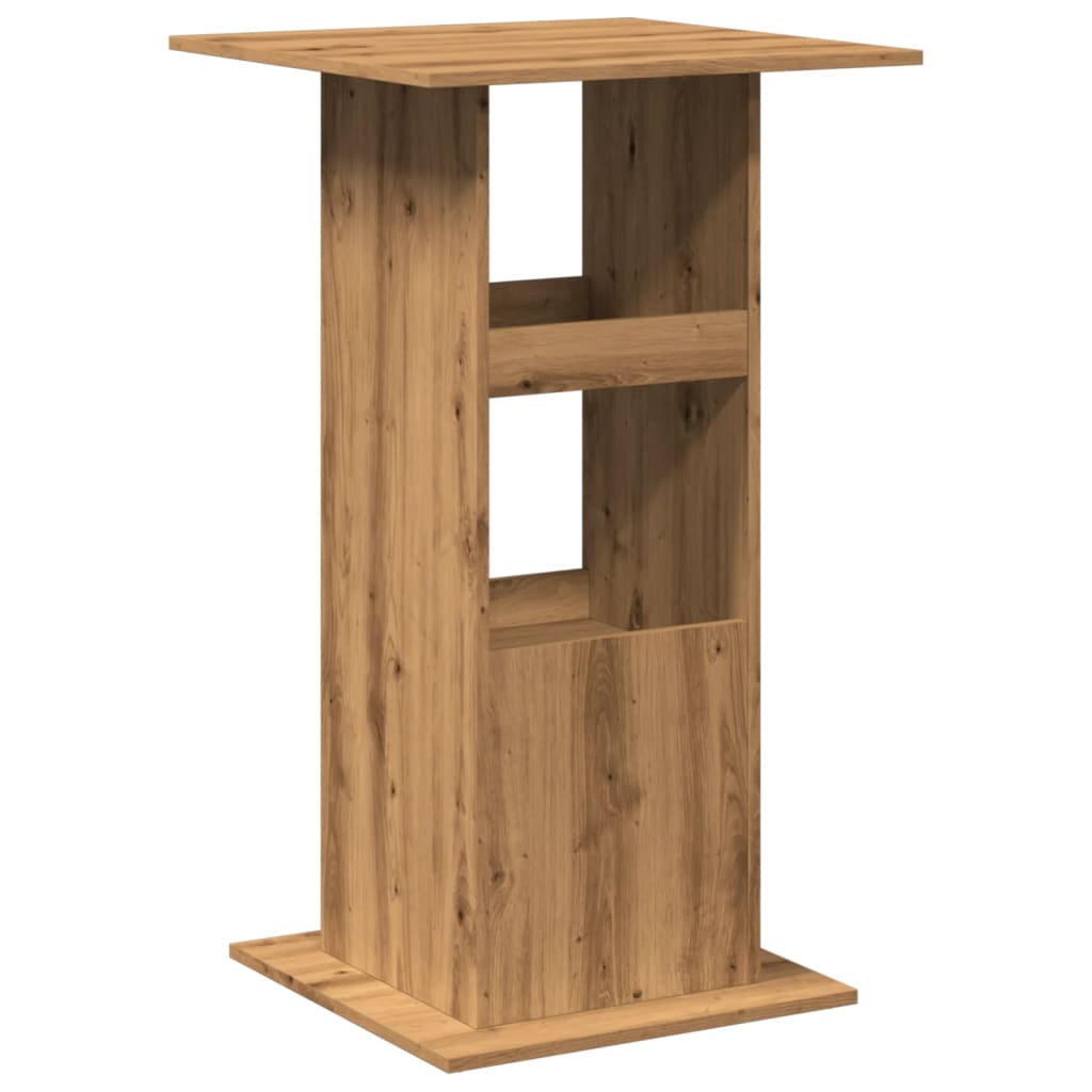 Barbord Med Oppbevaring Artisan Eik 60X60X102 Cm Konstruert Tre
