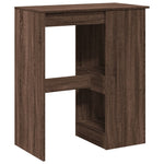 Barbord Med Stativer Brun Eik 90X47,5X103,5 Cm Konstruert Tre
