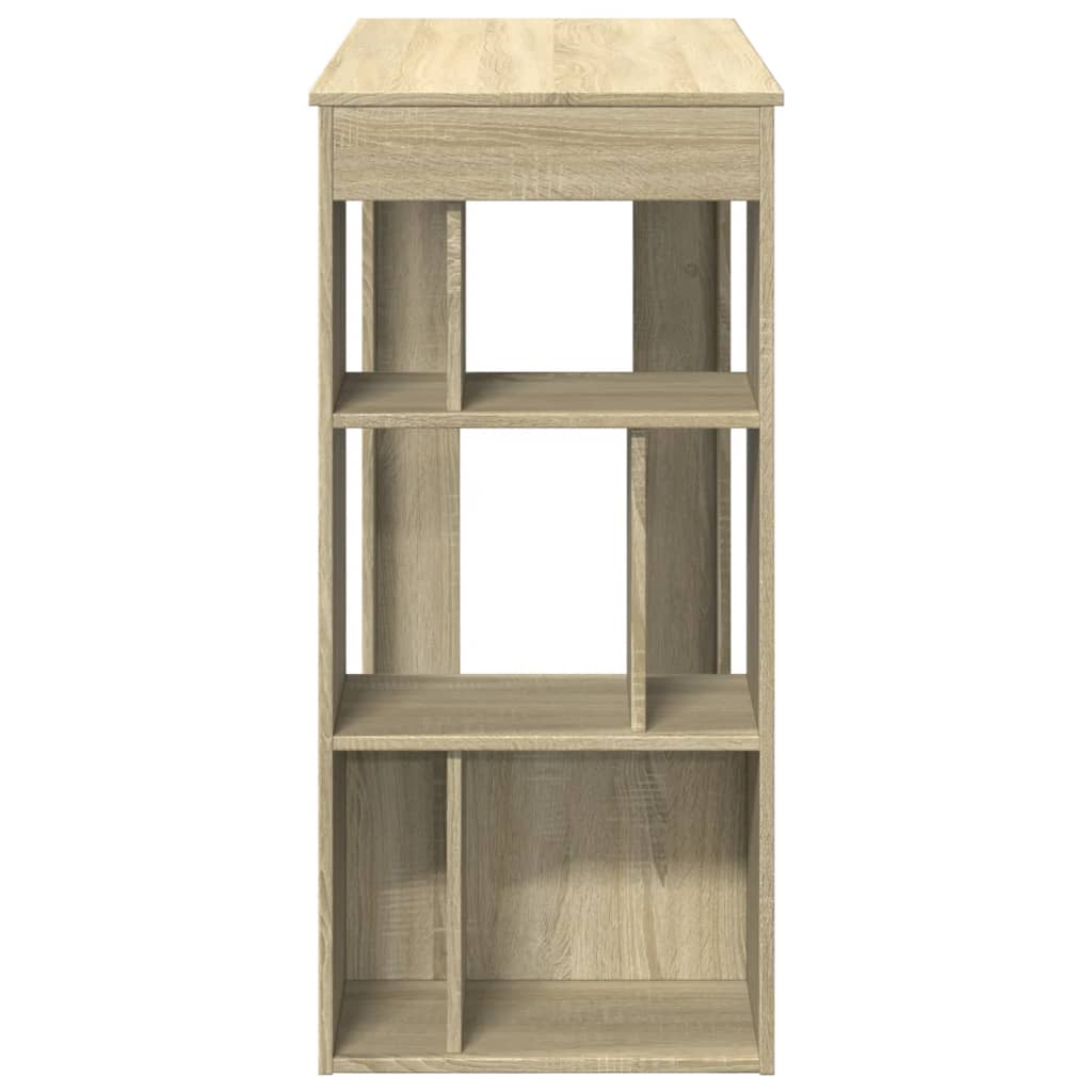 Barbord Med Stativer Sonoma Eik 102X50X103,5 Cm Konstruert Tre