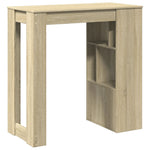 Barbord Med Stativer Sonoma Eik 102X50X103,5 Cm Konstruert Tre