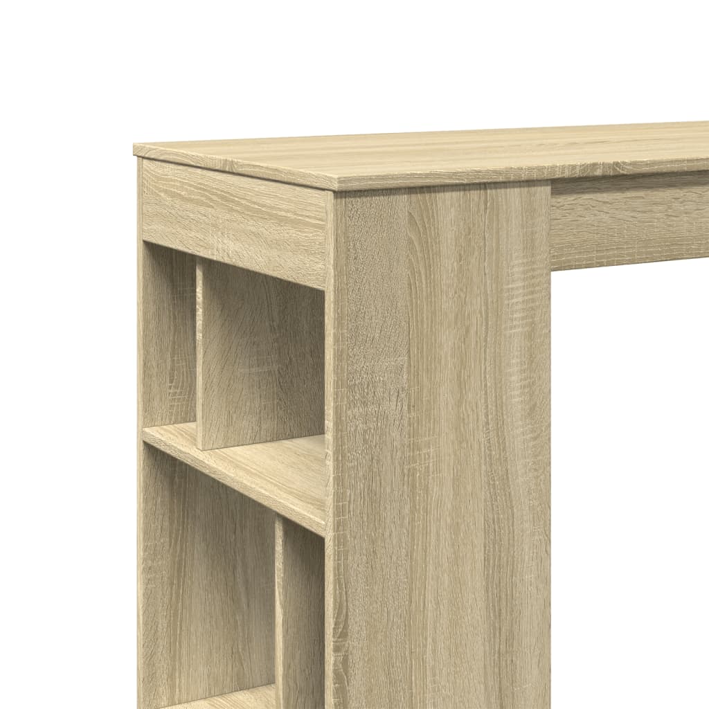 Barbord Med Stativer Sonoma Eik 102X50X103,5 Cm Konstruert Tre