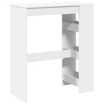 Barbord Med Stativer Hvit 90X40X103,5 Cm Konstruert Tre
