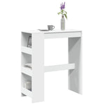 Barbord Med Stativer Hvit 90X40X103,5 Cm Konstruert Tre