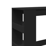 Barbord Med Stativer Svart 90X40X103,5 Cm Konstruert Tre