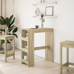 Barbord Med Stativer Sonoma Eik 90X40X103,5 Cm Konstruert Tre
