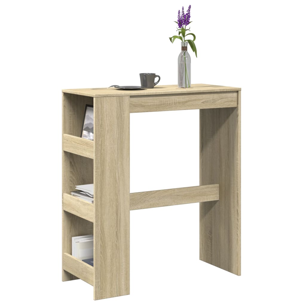 Barbord Med Stativer Sonoma Eik 90X40X103,5 Cm Konstruert Tre