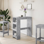 Barbord Med Stativer Betonggrå 90X40X103,5 Cm Konstruert Tre