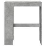 Barbord Med Stativer Betonggrå 90X40X103,5 Cm Konstruert Tre