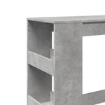 Barbord Med Stativer Betonggrå 90X40X103,5 Cm Konstruert Tre
