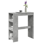 Barbord Med Stativer Betonggrå 90X40X103,5 Cm Konstruert Tre