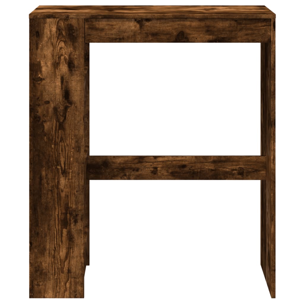Barbord Med Stativer Røkt Eik 90X40X103,5 Cm Konstruert Tre