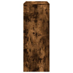 Barbord Med Stativer Røkt Eik 90X40X103,5 Cm Konstruert Tre