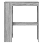 Barbord Med Stativer Grå Sonoma 90X40X103,5 Cm Konstruert Tre