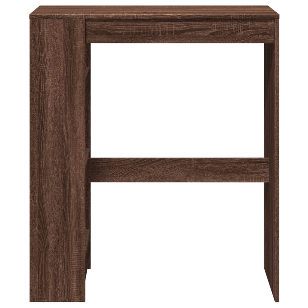 Barbord Med Stativer Brun Eik 90X40X103,5 Cm Konstruert Tre