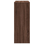 Barbord Med Stativer Brun Eik 90X40X103,5 Cm Konstruert Tre