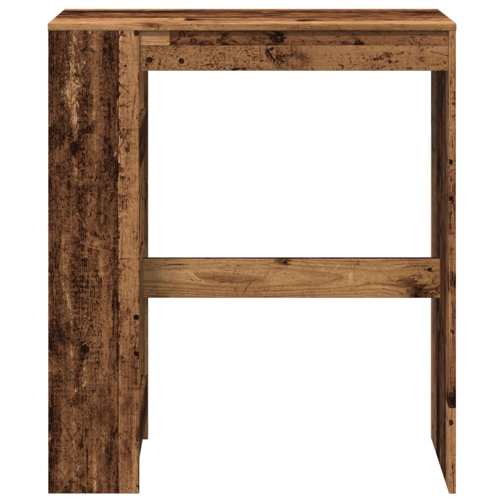 Barbord Med Stativer Gammelt Tre 90X40X103,5 Cm Konstruert Tre