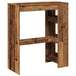 Barbord Med Stativer Gammelt Tre 90X40X103,5 Cm Konstruert Tre