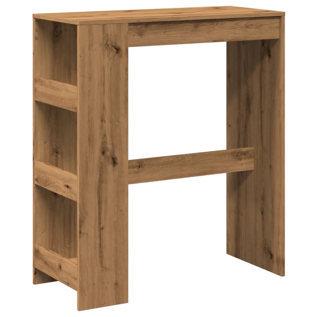 Barbord Med Stativer Artisan Eik 90X40X103,5 Cm Konstruert Tre