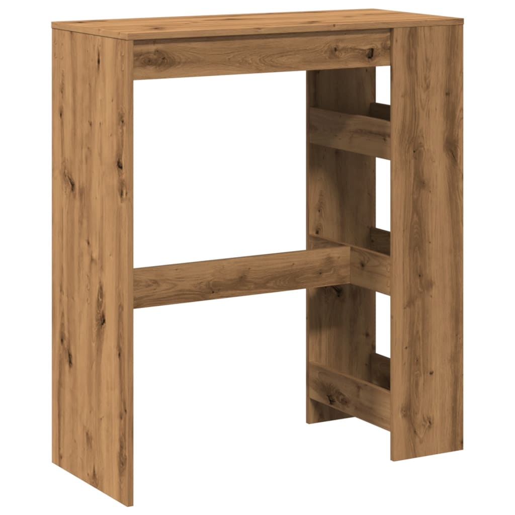 Barbord Med Stativer Artisan Eik 90X40X103,5 Cm Konstruert Tre
