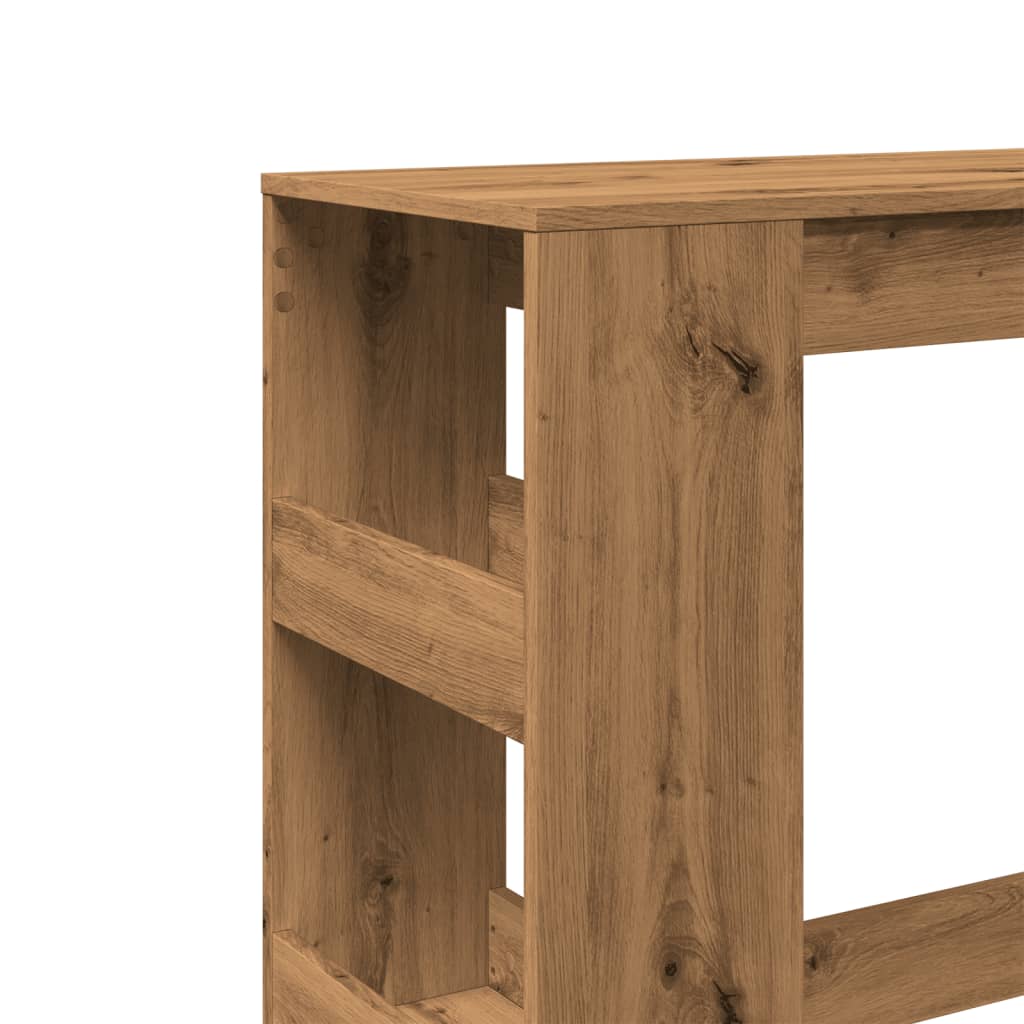Barbord Med Stativer Artisan Eik 90X40X103,5 Cm Konstruert Tre